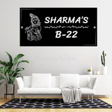 Load image into Gallery viewer, Webelkart Premium Acrylic Customised Name plate for home Entrance And Office Custom name plate for Home and Shops - 12 x 6 inches