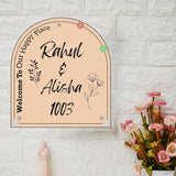 Load image into Gallery viewer, Webelkart Premium Designer Customised Acrylic Name plate for home Entrance Outdoor, Personalised Name Plate for house -11 x 14 inches