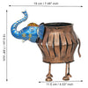 गैलरी व्यूवर में इमेज लोड करें, Webelkart Premium Elephant Designer Candle Holder for Home | Handcrafted Decorative Tealight Holder with Elephant Showpiece &amp; Stand Tealight Candle Holder, Hand-Painted (8" in)