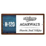 गैलरी व्यूवर में इमेज लोड करें, Webelkart Premium 12 x 6 Inhces Acrylic Home Entrance Name Plate Office Name Plate Decor | Custom name plate for Office and Shops -Home Decor Item