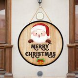 Load image into Gallery viewer, Webelkart Premium Christmas Decoration Wooden Wall Hanging Ornaments for Home | Living Room | Office | Christmas Party,Wall Hanging (10&quot; Inches)