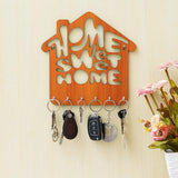 गैलरी व्यूवर में इमेज लोड करें, JaipurCrafts Customisation Home Sweet Home Wooden Key Hanger for Home/Office Decor (9&quot; Inches)