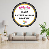 Load image into Gallery viewer, Webelkart Beautiful Acrylic Customised House Name Plate For Home Entrance Outdoor - Door name plates | Name Plate For Home, Office &amp; Outdoor Entrance - Customized name plate (12 inches, Grey)