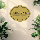 Load image into Gallery viewer, Webelkart Premium wood Customised Name plate for home Entrance outdoor and indoor,(11x10 Inches") Customized name plate