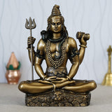 Load image into Gallery viewer, Webelkart Premium Marble Off- White Lord Shiva Idol (Off-White, 8.50 Inch)