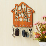 Load image into Gallery viewer, Webelkart Premium Home Sweet Home Wooden Key Hanger for Home/Office Decor, Key Holder for Wall Decor,Gift Item for Home (9" Inches)