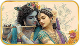 गैलरी व्यूवर में इमेज लोड करें, Webelkart Premium Radha Krishna Wall Painting with Golden Frame For Home Decor| 3D UV Printed Wooden Wall Decor | Spiritual Home Temple Living Room| Gift for Housewarming &amp; Festivals (18" In)
