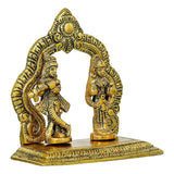 Load image into Gallery viewer, Webelkart Premium Gold Plated Radha Krishna Idol Statue for Home/Office Decor| Radha Krishna Ji Ki Murti for Temple Decor(5&quot; Inches, Metal)