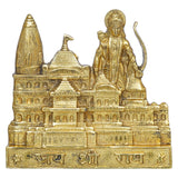गैलरी व्यूवर में इमेज लोड करें, Webelkart Premium Ram Mandir Ayodhya Metal Temple Beautiful Mandir Pooja Room Home Decor Office/Home Temple (Size-8&quot;) Gold