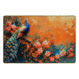Load image into Gallery viewer, Webelkart Premium Peacock Designer Wall Art Wooden Painting | 3D UV Printed Decorative Wall Decor | Floral Peacock Design | 5mm Thick Wood | Living Room Bedroom Office Decoration | (18 x 12 Inch)