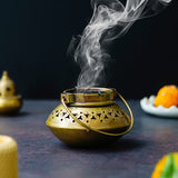 Load image into Gallery viewer, Webelkart Premium Metal Handicraft Designer Handi Shape Degchi T Light Candle Holder for Diwali Decor Rajashtani Candle Holder Diwali Gift Item (5&quot; Inches)