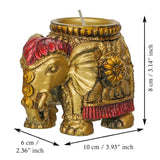 Load image into Gallery viewer, Webelkart Elephant Tealight Candle Holder Set of 2 – Decorative Elephant Candle Stand for Home Décor, Pooja &amp; Festive Decoration,Diwali Decor Item Home Decor Item