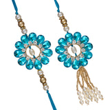 Load image into Gallery viewer, Webelkart Rakhi Set For Bhaiya And Bhabhi. Rakhi For Bhaiya Bhabhi | Lumba Rakhi For Bhabhi | Rakhi Gifts