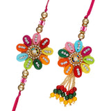 गैलरी व्यूवर में इमेज लोड करें, Webelkart Rakhi Set For Bhaiya And Bhabhi. Rakhi For Bhaiya Bhabhi | Lumba Rakhi For Bhabhi | Rakhi Gifts