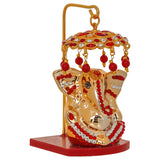 Load image into Gallery viewer, Webelkart Premium Ganesh Idol for Car Dashboard with Umbrella Decorative Showpiece, Ganpati Idol for Cars | Ganesha Murti for Pooja Decor Home Decor Item (3.74" Inches)