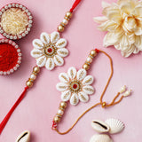 Load image into Gallery viewer, Webelkart Rakhi Combo for Bhaiya Bhabhi Rakhi for Brother and Bhabhi Rakhi Gifts for Sister Combo Set - Rakshabandhan Gift for Brother With Roli Chawal Pack