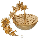 Load image into Gallery viewer, Webelkart Premium Lotus Shaped Decorative Floral Hanging Urli Bowl for Diwali Decoration,Metal uruli Bowl Diwali Gift Hanging,uruli for Home Decor (24" Inches)