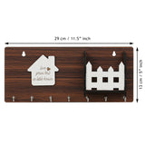 Load image into Gallery viewer, Webelkart Beautiful Wooden Keys Hanger, Key Holder for Home/Office Decor, Key Holder for Wall Decor,Key Chain Stand for Home (11.5" Inches)