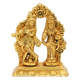 Load image into Gallery viewer, Webelkart Antique Metal Radha Krishna Idol Statue for Home/Office Decor| Radha Krishna Idol for Temple Decor,Radhe Krishna ki Murti for Pooja Room(4&quot; Inches, Gold)