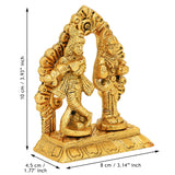 Load image into Gallery viewer, Webelkart Antique Metal Radha Krishna Idol Statue for Home/Office Decor| Radha Krishna Idol for Temple Decor,Radhe Krishna ki Murti for Pooja Room(4&quot; Inches, Gold)