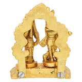Load image into Gallery viewer, Webelkart Antique Metal Radha Krishna Idol Statue for Home/Office Decor| Radha Krishna Idol for Temple Decor,Radhe Krishna ki Murti for Pooja Room(4&quot; Inches, Gold)