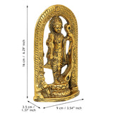 Load image into Gallery viewer, Webelkart Antique Metal Ram Lalla Statue for Car Dashbord and Home/Office Decor| Ram Lalla Idol Ayodhya Shree Ram Murti Showpiece, Ram Lalla Ji ki Murti,Home Decoration Item (6.5&quot; Inches)