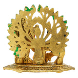 Load image into Gallery viewer, Webelkart Premium Metal Radha Krishna Idol with Cow Showpiece for Home/Office Decor| Radha Krishna Statue | Radha Krishna Murti for Temple Decor Pooja Article Decoration Item (4.15&quot; Inches)