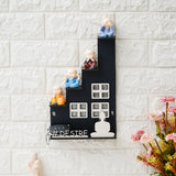 Load image into Gallery viewer, Webelkart Set of 4 Decorative Adorable Buddha Monk Figurines with Wooden Stand for Wall Decor Handcrafted SHOWPIECE Special Gifting,Crafting for Your Living Room,(Monk with Steair Stand (13&quot; Inches)