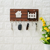 Load image into Gallery viewer, Webelkart Beautiful Wooden Keys Hanger, Key Holder for Home/Office Decor, Key Holder for Wall Decor,Key Chain Stand for Home (11.5" Inches)
