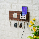 Load image into Gallery viewer, Webelkart Beautiful Wooden Keys Hanger, Key Holder for Home/Office Decor, Key Holder for Wall Decor,Key Chain Stand for Home (11.5" Inches)
