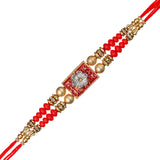 Load image into Gallery viewer, Webelkart Designer Beautiful Rakhi For Brother With Riddhi-Siddhi Sticker for Home Decor | Rakhi For Bhaiya Bhabhi |Lumba Rakhi For Bhabhi |Kids Rakhi for Sister Roli Chawal Pack With Best Wishes Card