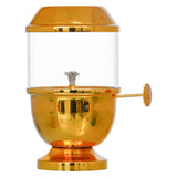 गैलरी व्यूवर में इमेज लोड करें, Webelkart Premium Metal Akhand Diya with Adjustable Bati with Screw Lever for Puja, Borosilicate Glass,Akhand Jyoti Diya Oil Bati Knob | Lifting Screw Wick Holder for Pooja ( 6.29 Inches )