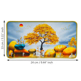 Load image into Gallery viewer, Webelkart Premium Wooden Canvas Print Decorative Key Holder for Home and Office Decor, Key Hanger for Wall Decor, Key Chain Holder (10&quot; Inches) (Wood 8 MM) Home Decoration Item