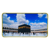 Load image into Gallery viewer, Webelkart Decorative Islamic Wall Key Holder with Kaaba Mecca Scene, Metal Frame with Gold Trim Key Holder For Home Decor,Office Key Hanger (10&quot; Inches)