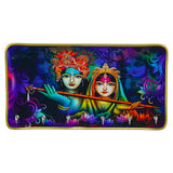 Load image into Gallery viewer, Webelkart Decorative Radhe Krishna Theme Wooden Key Holder for Home Decor,Wall Mounted Key Organizer, Key Chain Holder (10&quot; Inches)