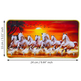 गैलरी व्यूवर में इमेज लोड करें, Webelkart Antique Seven Horse Wall Key Holder for Home/Office Decor 6 Hooks, Vastu Seven Horse Key Holder Home Decor Item (10&quot; Inches)