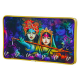 Load image into Gallery viewer, Webelkart Decorative Radhe Krishna Theme Wooden Key Holder for Home Decor,Wall Mounted Key Organizer, Key Chain Holder (10&quot; Inches)