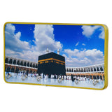 Load image into Gallery viewer, Webelkart Decorative Islamic Wall Key Holder with Kaaba Mecca Scene, Metal Frame with Gold Trim Key Holder For Home Decor,Office Key Hanger (10&quot; Inches)