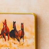 Load image into Gallery viewer, Webelkart Premium Decorative Seven Horse Wall Key Holder For Home And Office Decor 6 Hooks, Vastu Seven Horse Key Holder Home Decor Item (10&quot; Inches)