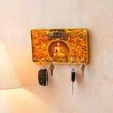 Load image into Gallery viewer, Webelkart Premium Canvas Buddha Print Key Holder for Home/Office Decor, Key Hanger for Wall Decor (10&quot; Inches) Home Decoration Item