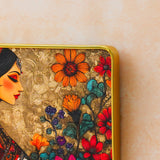 गैलरी व्यूवर में इमेज लोड करें, Webelkart Premium Decorative Wooden Rajasthani Lady Key Holder for Home and Office Decor, Key Hanger for Wall Decor (10&quot; Inches)