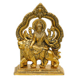 गैलरी व्यूवर में इमेज लोड करें, Webelkart Premium Metal Maa Durga MATA Rani Sherawali Murti Idol for Temple,MATA Rani Murti for Office Desk,Sherawali MATA Idol for Car Dashboard (6.50&quot; Inches)