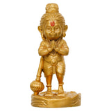 Load image into Gallery viewer, Webelkart Premium Resin Bal Lord Hanuman Showpiece for Home Decor, Hanuman Idol Statue for Car Dashboard | Hanuman Ji Bajrang Bali Ki Murti for Home and Office Temple (3.14" Inches Gold)