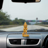 Load image into Gallery viewer, Webelkart Premium Resin Bal Lord Hanuman Showpiece for Home Decor, Hanuman Idol Statue for Car Dashboard | Hanuman Ji Bajrang Bali Ki Murti for Home and Office Temple (3.14" Inches Gold)
