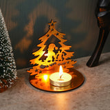 Load image into Gallery viewer, Webelkart Premium Merry Christmas Tree Shape Tealight Candle Holder for Home and Dining Decor,Tree Statues Showpieces Merry Christmas Ornaments for Table Decor