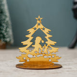 Load image into Gallery viewer, Webelkart Premium Merry Christmas Tree Shape Tealight Candle Holder for Home and Dining Decor,Tree Statues Showpieces Merry Christmas Ornaments for Table Decor