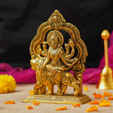 गैलरी व्यूवर में इमेज लोड करें, Webelkart Premium Metal Maa Durga MATA Rani Sherawali Murti Idol for Temple,MATA Rani Murti for Office Desk,Sherawali MATA Idol for Car Dashboard (6.50&quot; Inches)