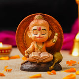 Load image into Gallery viewer, Webelkart Premium Lord Hanuman ji Idol for cardashbord | Book Reading Hanuman ji Statue for Temple Decor, Bajrang Bali Murti for Home Temple Decor (3.74" Inches)