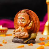 Load image into Gallery viewer, Webelkart Premium Lord Hanuman ji Idol for cardashbord | Book Reading Hanuman ji Statue for Temple Decor, Bajrang Bali Murti for Home Temple Decor (3.74" Inches)