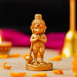 Load image into Gallery viewer, Webelkart Premium Resin Bal Lord Hanuman Showpiece for Home Decor, Hanuman Idol Statue for Car Dashboard | Hanuman Ji Bajrang Bali Ki Murti for Home and Office Temple (3.14" Inches Gold)